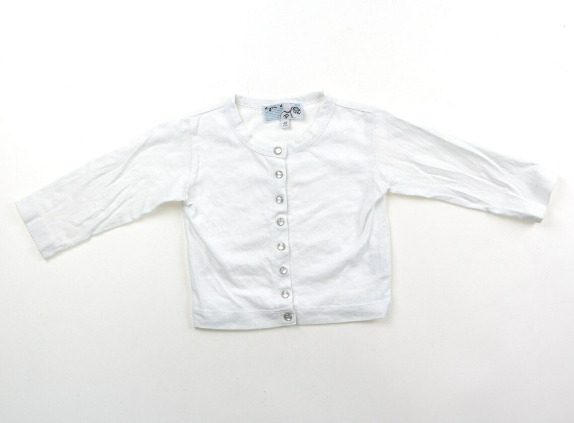 アニエスベー agnes.b カーディガン 80 女の子 白 子供服 ベビー服 キッズ アウトレット ユーズド 【中古】キッズ・ベビー・マタニティ