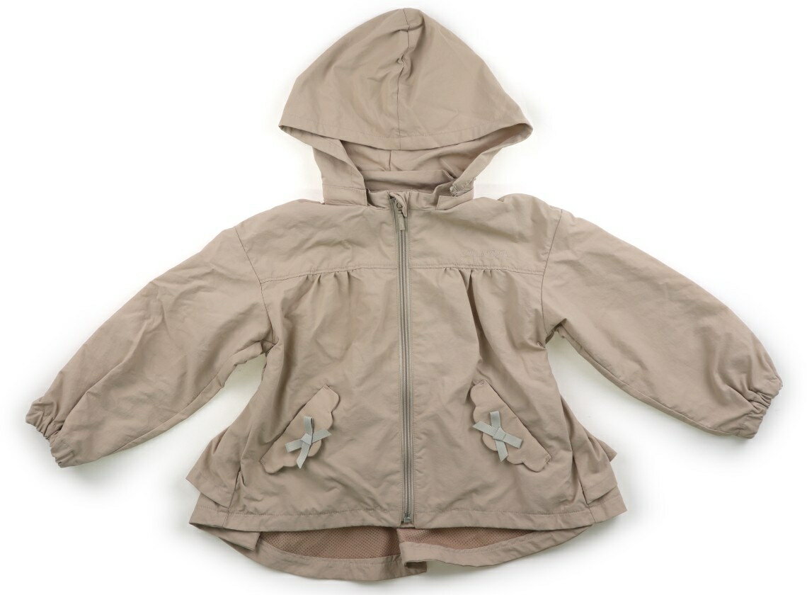 べべ BeBe ブルゾン・Gジャン 110 女の子 ベージュ、リボン 子供服 ベビー服 キッズ アウトレット ユーズド 【中古】キッズ・ベビー・マタニティ