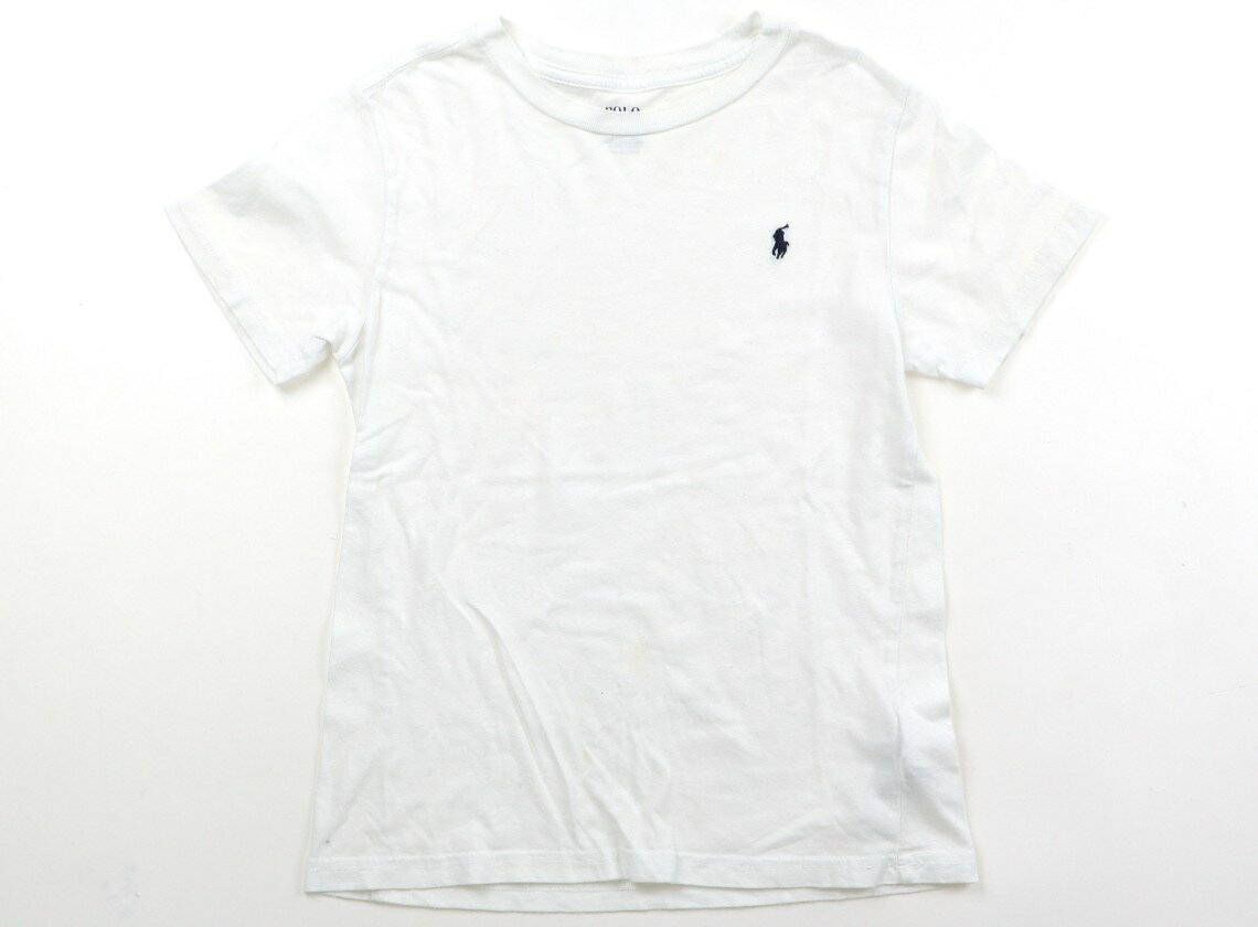 ポロラルフローレン POLO RALPH LAUREN Tシャツ・カットソー 130 男の子 ホワイト・ネイビー 子供服 ベビー服 キッズ アウトレット ユーズド 【中古】キッズ・ベビー・マタニティ