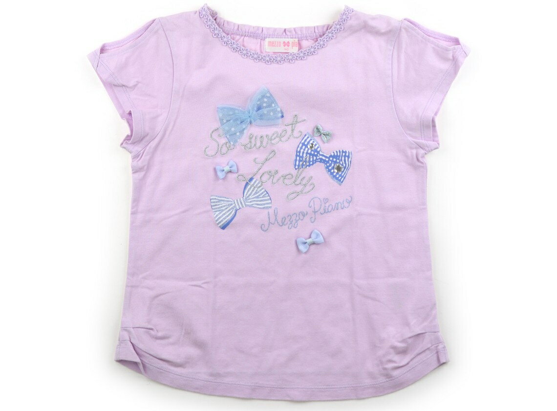 メゾピアノ mezzo piano Tシャツ・カットソー 140 女の子 ラベンダー 子供服 ベビー服 キッズ アウトレット ユーズド 【中古】キッズ・ベビー・マタニティ