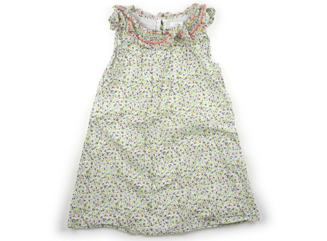 ネクスト NEXT ワンピース 110 女の子 白地　ピンク花柄 子供服 ベビー服 キッズ アウトレット ユーズド 【中古】キッズ・ベビー・マタニティ