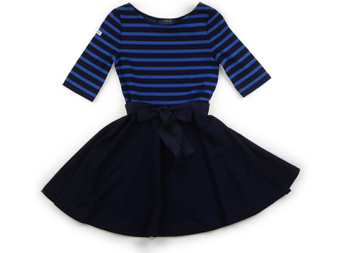 Rakuten - ポロラルフローレン POLO RALPH LAUREN ワンピース 120 女の子 ボーダー　ネイビー 子供服 ベビー服 キッズ アウトレット ユーズド 【中古】キッズ・ベビー・マタニティ