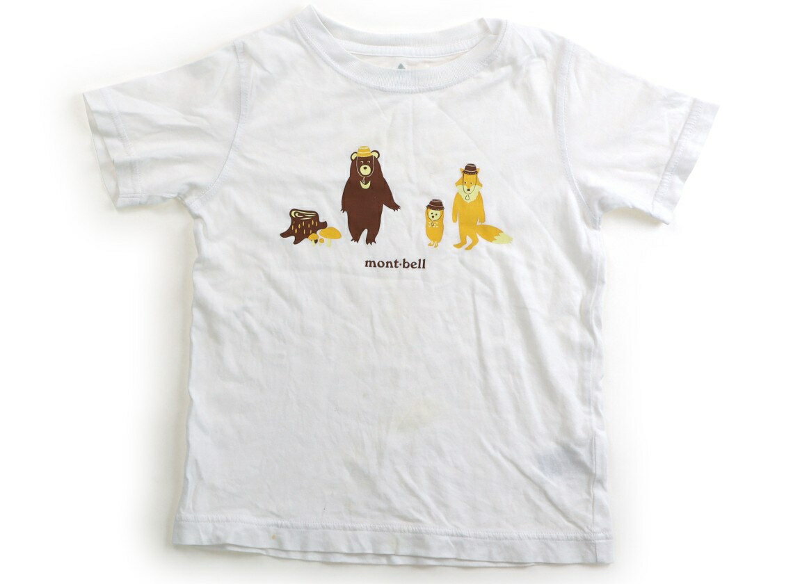モンベル mont-bell Tシャツ カットソー 110 男の子 白 クマ 子供服 ベビー服 キッズ アウトレット ユーズド 【中古】キッズ ベビー マタニティ