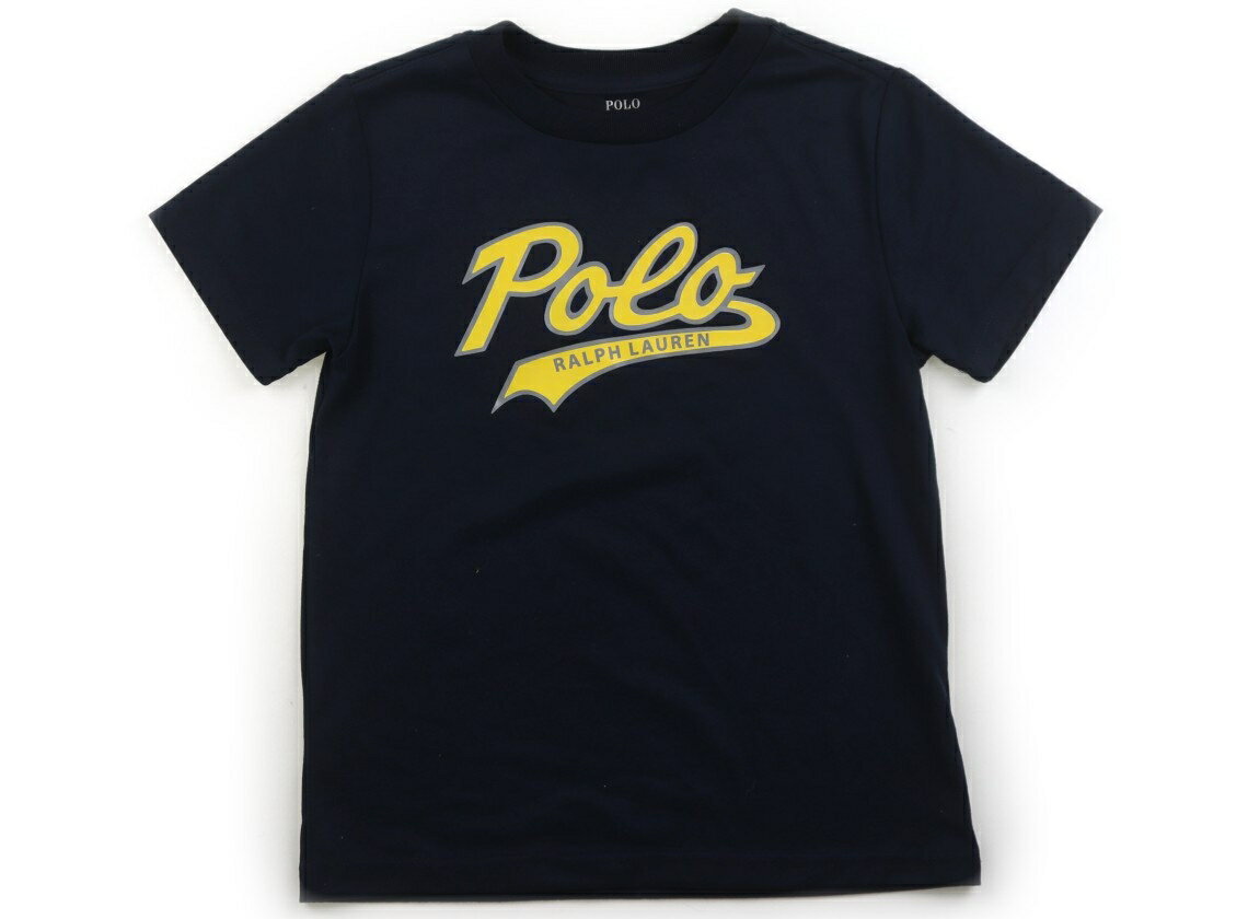 ポロラルフローレン POLO RALPH LAUREN Tシャツ・カットソー 120 男の子 ネイビー・イエローロゴ 子供服 ベビー服 キッズ アウトレット ユーズド 【中古】キッズ・ベビー・マタニティ
