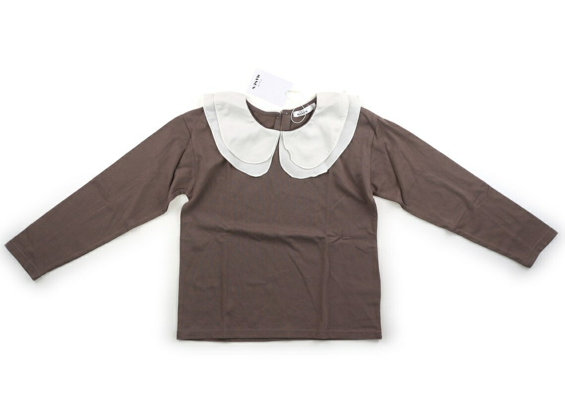 Rakuten - ペアマノン pairmanon Tシャツ・カットソー 130 女の子 モカ、アイボリー 子供服 ベビー服 キッズ アウトレット ユーズド 【中古】キッズ・ベビー・マタニティ