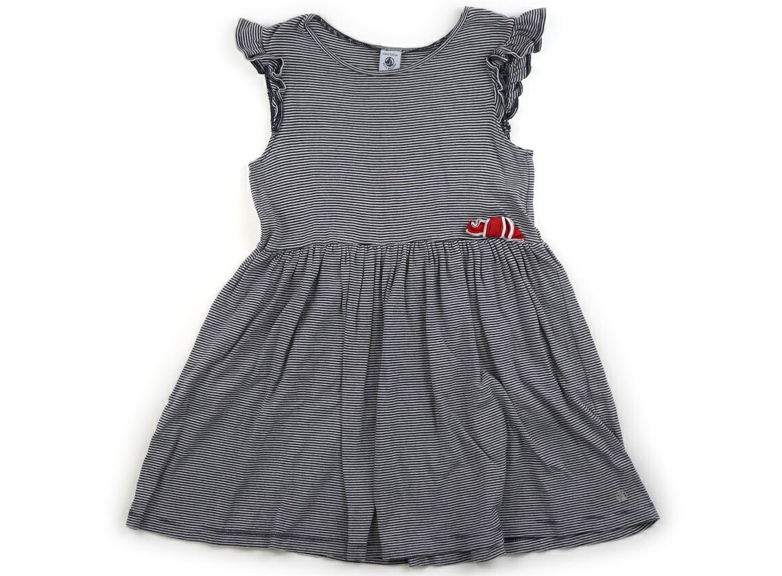 ノイユ Noeil ワンピース 140 女の子 ネイビー・ホワイトボーダー 子供服 ベビー服 キッズ アウトレット ユーズド 【中古】キッズ・ベビー・マタニティ