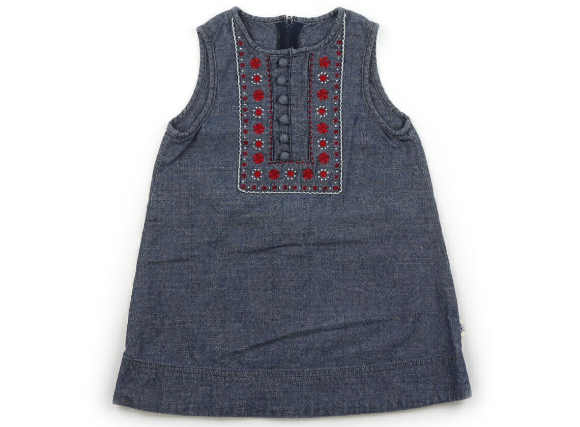 組曲 Kumikyoku ワンピース 80 女の子 紺・赤・白・刺繍 子供服 ベビー服 キッズ アウトレット ユーズド 【中古】キッズ・ベビー・マタニティ
