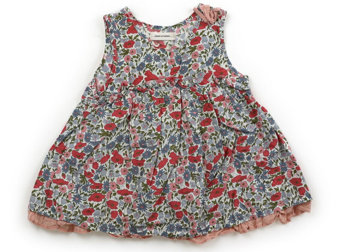 T-Shirts （Short Sleeve） - センスオブワンダー Sense of Wonder チュニック 90 女の子 ピンク、ブルー、花柄、フリル 子供服 ベビー服 キッズ アウトレット ユーズド 【中古】キッズ・ベビー・マタニティ