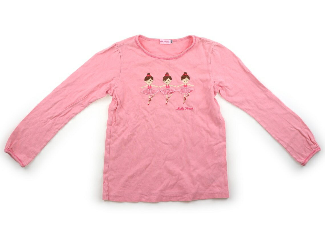 Rakuten - ミキハウス miki HOUSE Tシャツ・カットソー 130 女の子 ピンク・バレリーナ 子供服 ベビー服 キッズ アウトレット ユーズド 【中古】キッズ・ベビー・マタニティ