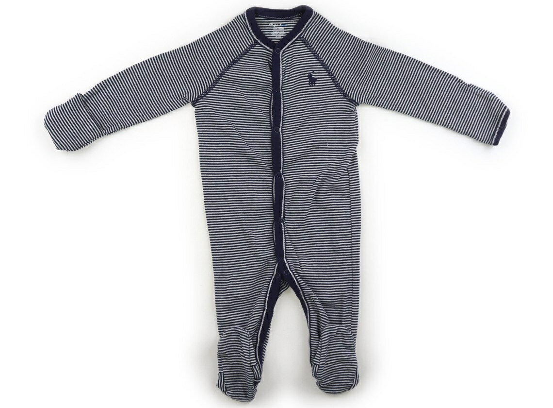 ラルフローレン Ralph Lauren オールインワン 70 男の子 ネイビー・ホワイトボーダー 子供服 ベビー服 キッズ アウトレット ユーズド 【中古】キッズ・ベビー・マタニティ