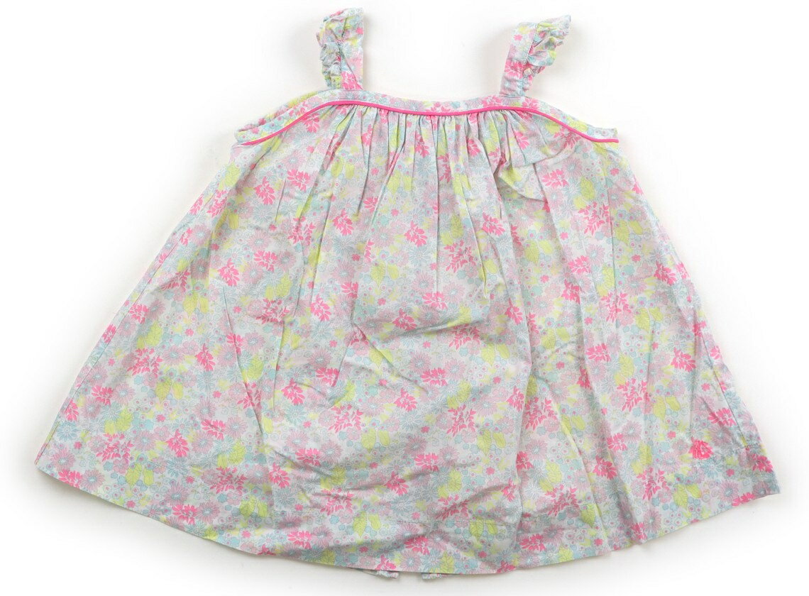 プチバトー PETIT BATEAU チュニック 70 女の子 白、ピンク・黄色・青の花柄 子供服 ベビー服 キッズ アウトレット ユーズド 【中古】キッズ・ベビー・マタニティ