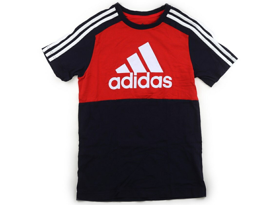 アディダス Adidas Tシャツ・カットソー 160 男の子 レッド・ネイビー 子供服 ベビー服 キッズ アウトレット ユーズド 【中古】キッズ・ベビー・マタニティ