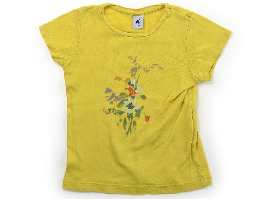 Rakuten - プチバトー PETIT BATEAU Tシャツ・カットソー 100 女の子 イエロー・花柄 子供服 ベビー服 キッズ アウトレット ユーズド 【中古】キッズ・ベビー・マタニティ