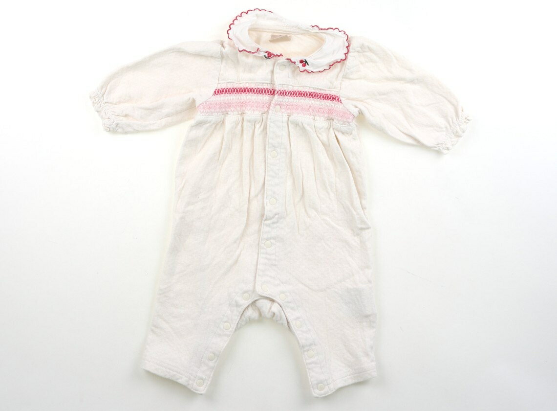Coverall - プティマイン petit main カバーオール 70 女の子 薄ピンク 子供服 ベビー服 キッズ アウトレット ユーズド 【中古】キッズ・ベビー・マタニティ