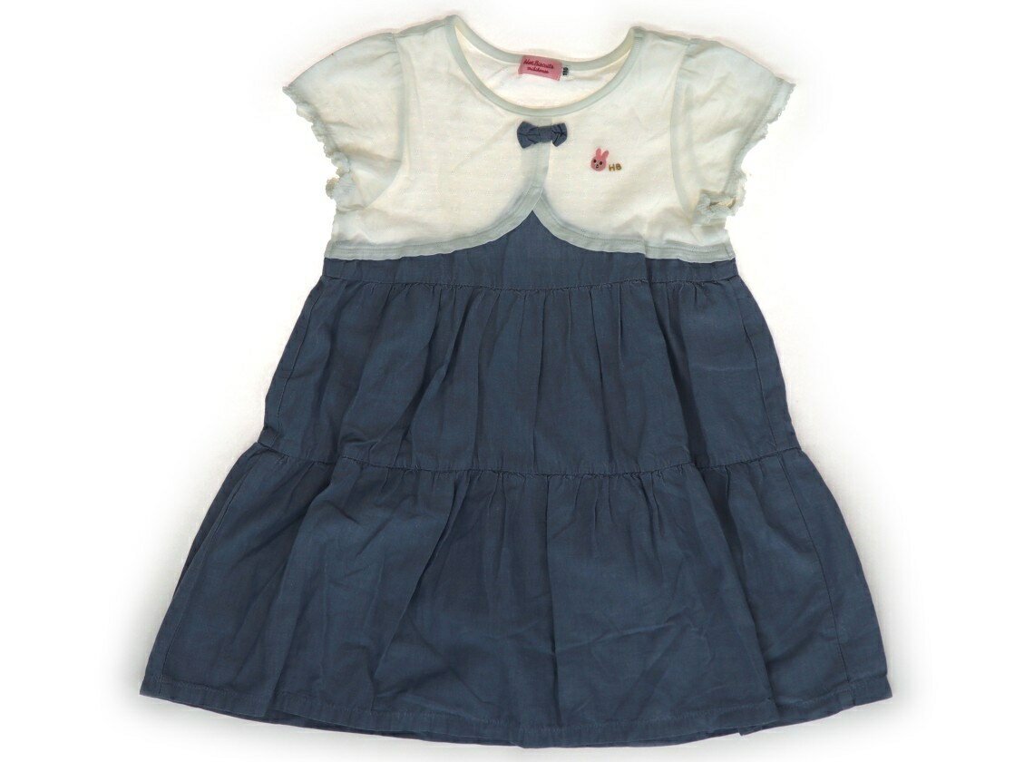 Dresses - ホットビスケッツ Hot Biscuits ワンピース 110 女の子 白、ブルー系 子供服 ベビー服 キッズ アウトレット ユーズド 【中古】キッズ・ベビー・マタニティ