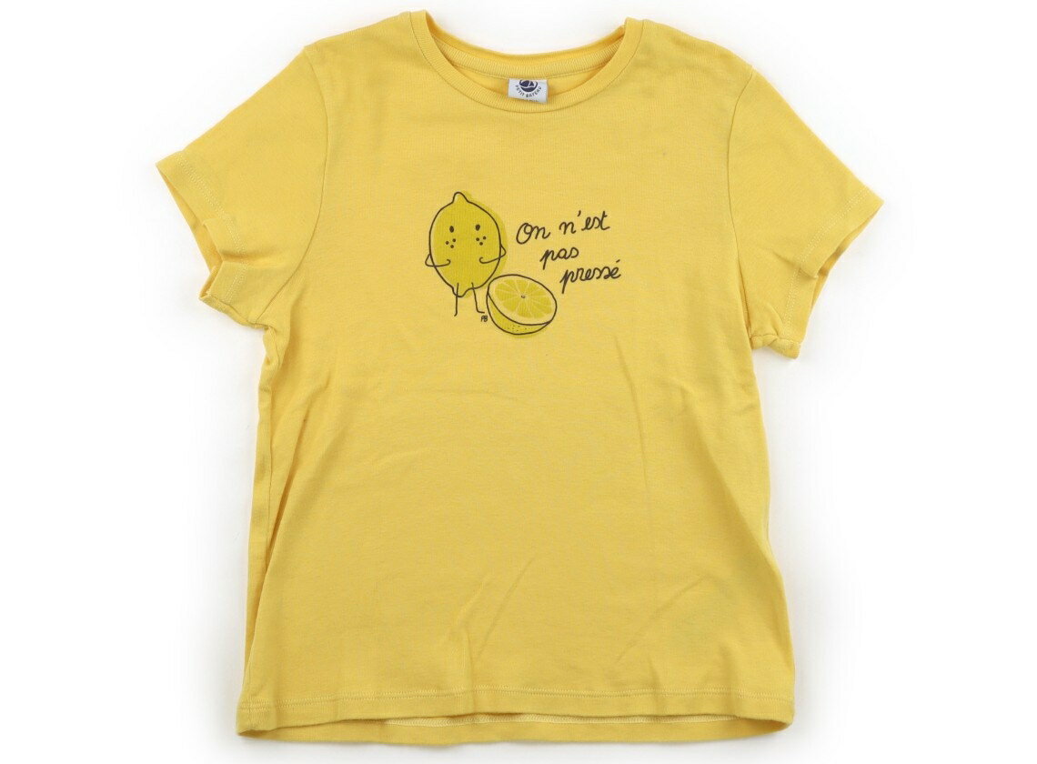 プチバトー PETIT BATEAU Tシャツ・カットソー 120 女の子 イエロー、レモン 子供服 ベビー服 キッズ アウトレット ユーズド 【中古】キッズ・ベビー・マタニティ