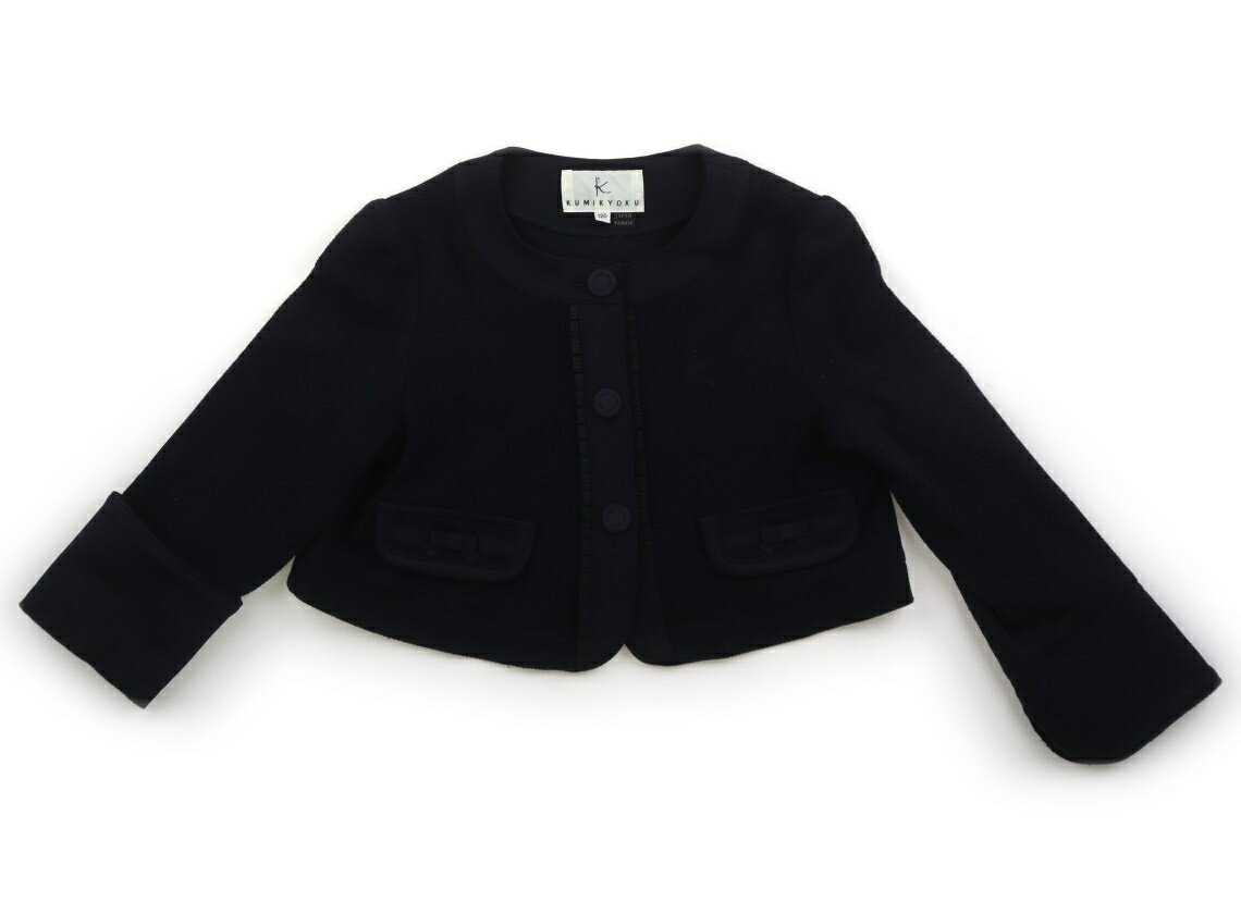 組曲 Kumikyoku ジャケット・ブレザー 120 女の子 ダークネイビー 子供服 ベビー服 キッズ アウトレット ユーズド 【中古】キッズ・ベビー・マタニティ