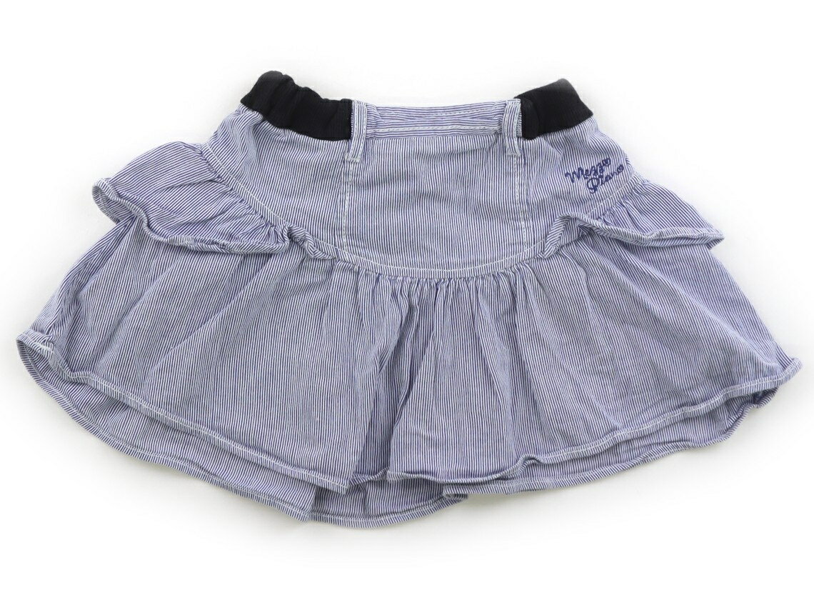メゾピアノ mezzo piano スカート 110 女の子 ブルーストライプ 子供服 ベビー服 キッズ アウトレット ユーズド 【中古】キッズ・ベビー・マタニティ