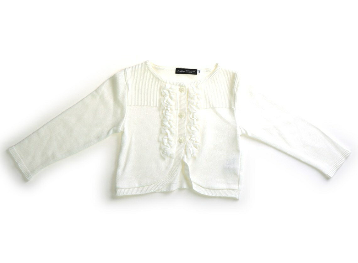 Rakuten - べべ BeBe カーディガン 100 女の子 オフ・フリル 子供服 ベビー服 キッズ アウトレット ユーズド 【中古】キッズ・ベビー・マタニティ