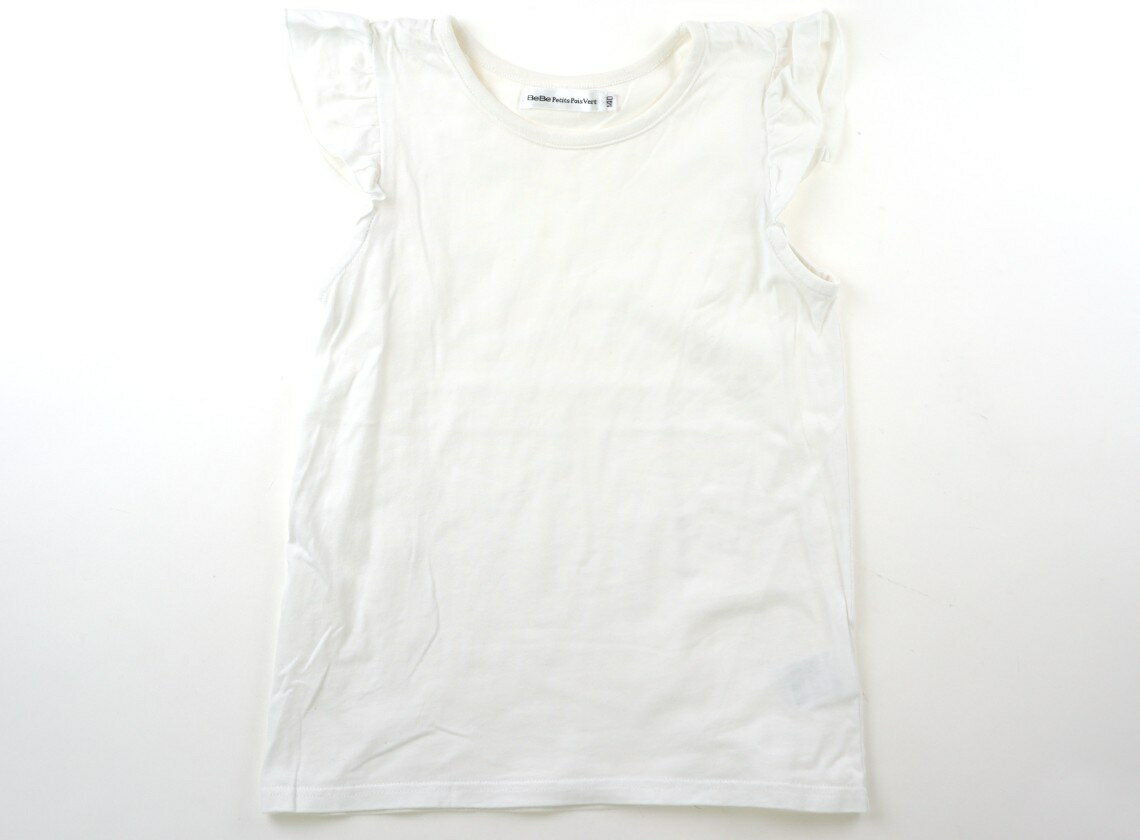 Rakuten - ベベ プチ ポワ ヴェール BeBe Petits Pois Vert Tシャツ・カットソー 140 女の子 白 子供服 ベビー服 キッズ アウトレット ユーズド 【中古】キッズ・ベビー・マタニティ