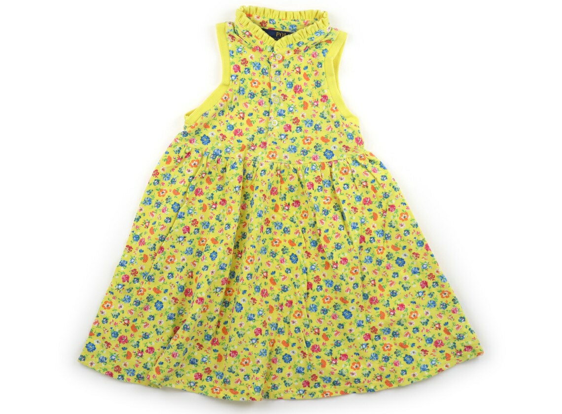 Rakuten - ポロラルフローレン POLO RALPH LAUREN ワンピース 110 女の子 黄色、花柄 子供服 ベビー服 キッズ アウトレット ユーズド 【中古】キッズ・ベビー・マタニティ