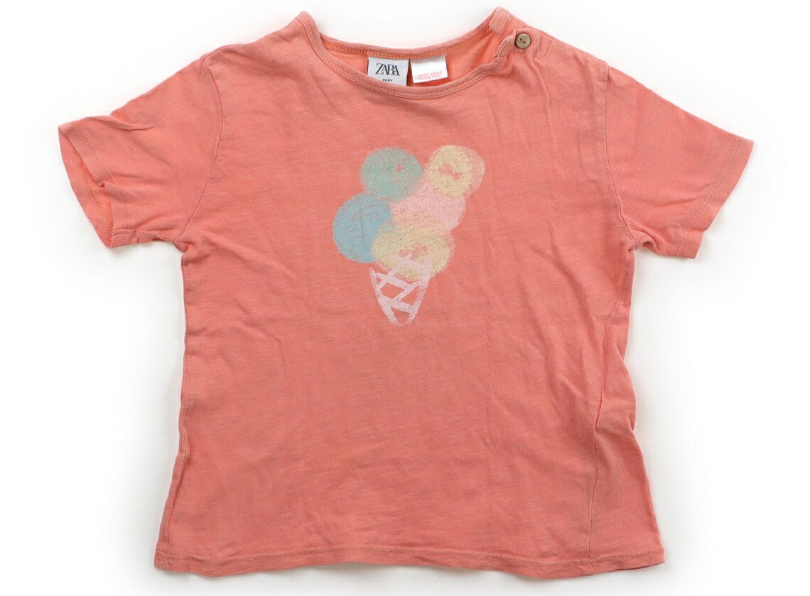 Rakuten - ザラ ZARA Tシャツ・カットソー 95 女の子 コーラルオレンジ、アイス 子供服 ベビー服 キッズ アウトレット ユーズド 【中古】キッズ・ベビー・マタニティ