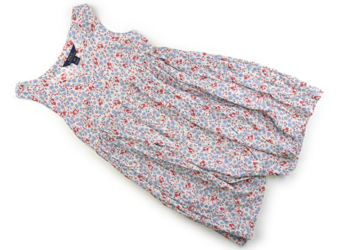 ポロラルフローレン POLO RALPH LAUREN ワンピース 150 女の子 生成り・花柄 子供服 ベビー服 キッズ アウトレット ユーズド 【中古】キッズ・ベビー・マタニティ