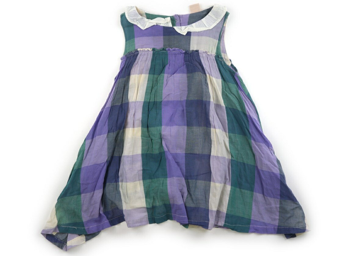 Rakuten - プティマイン petit main ワンピース 110 女の子 パープル・モスグリーンチェック 子供服 ベビー服 キッズ アウトレット ユーズド 【中古】キッズ・ベビー・マタニティ