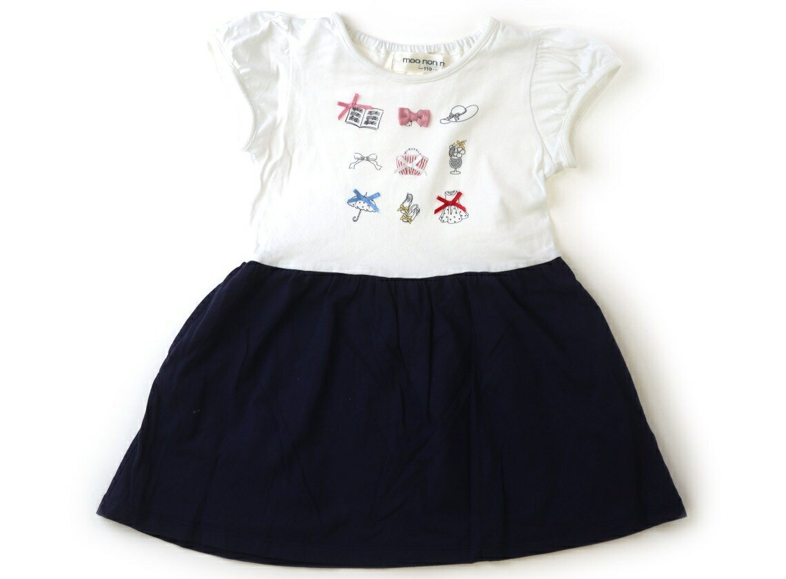Rakuten - むーのんのん moononnon ワンピース 110 女の子 オフ・ネイビー 子供服 ベビー服 キッズ アウトレット ユーズド 【中古】キッズ・ベビー・マタニティ