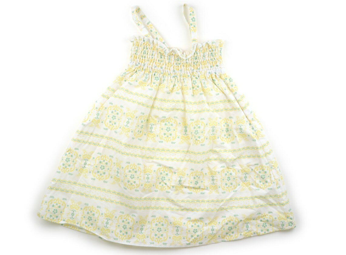 Jumpers - シップス SHIPS ジャンパースカート 120 女の子 オフ・レモンペイズリー 子供服 ベビー服 キッズ アウトレット ユーズド 【中古】キッズ・ベビー・マタニティ