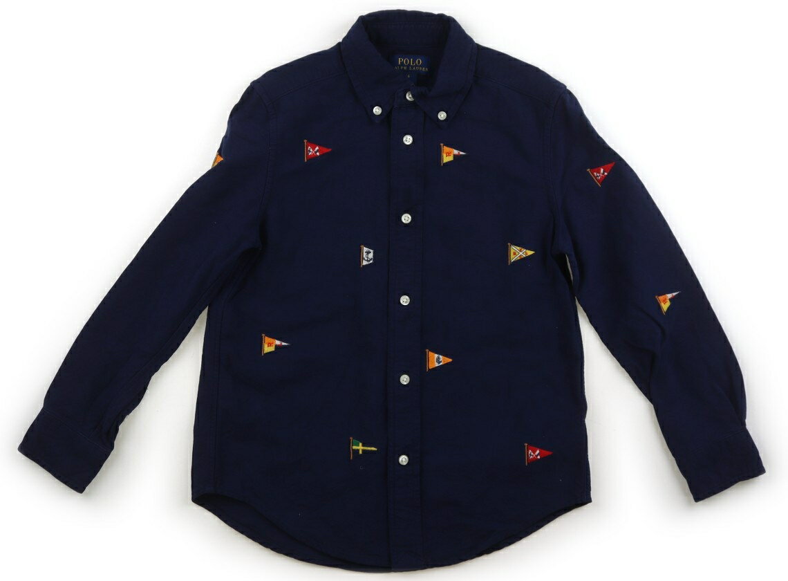 ポロラルフローレン POLO RALPH LAUREN シャツ・ブラウス 120 男の子 ネイビー・フラッグ 子供服 ベビー服 キッズ アウトレット ユーズド 【中古】キッズ・ベビー・マタニティ