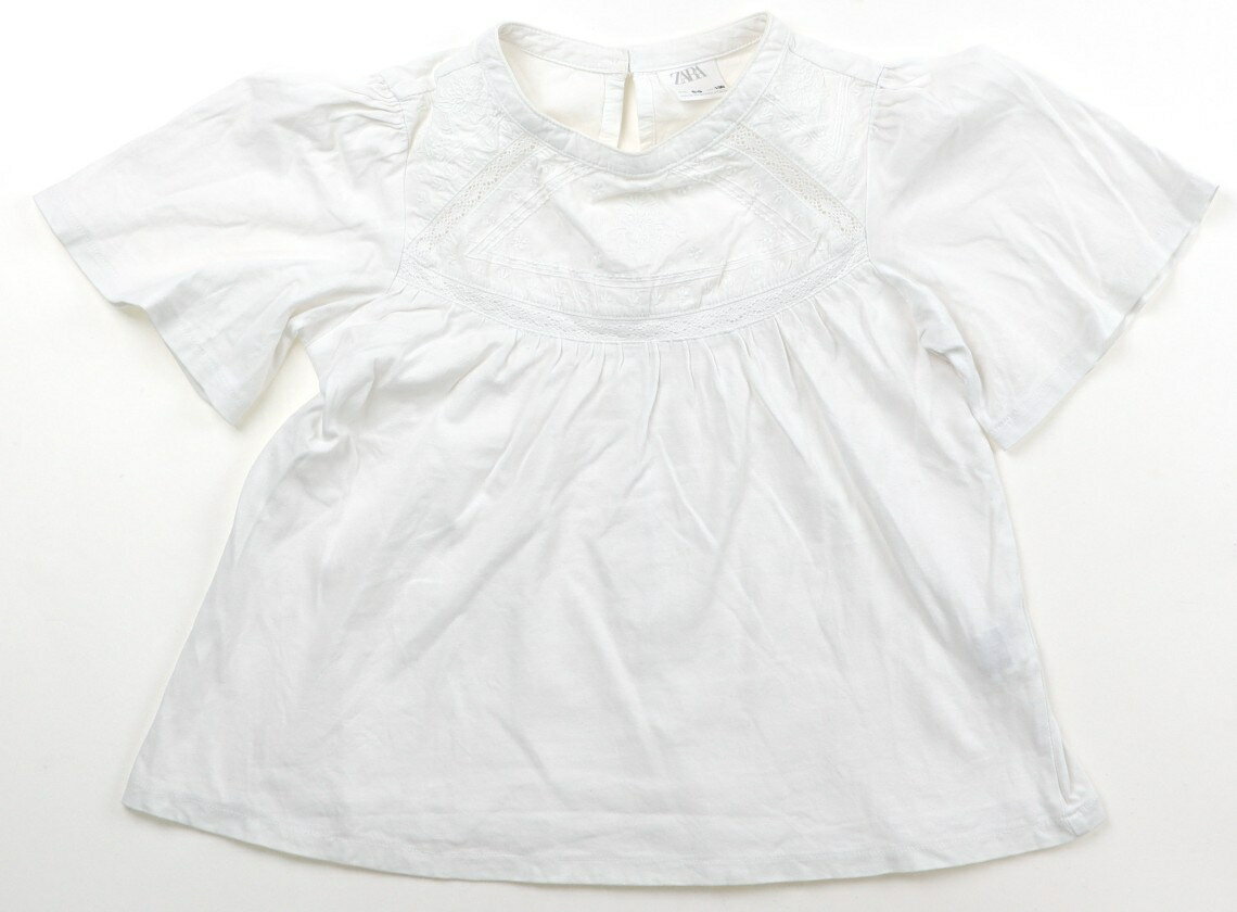 Rakuten - ザラ ZARA Tシャツ・カットソー 130 女の子 オフホワイト 子供服 ベビー服 キッズ アウトレット ユーズド 【中古】キッズ・ベビー・マタニティ