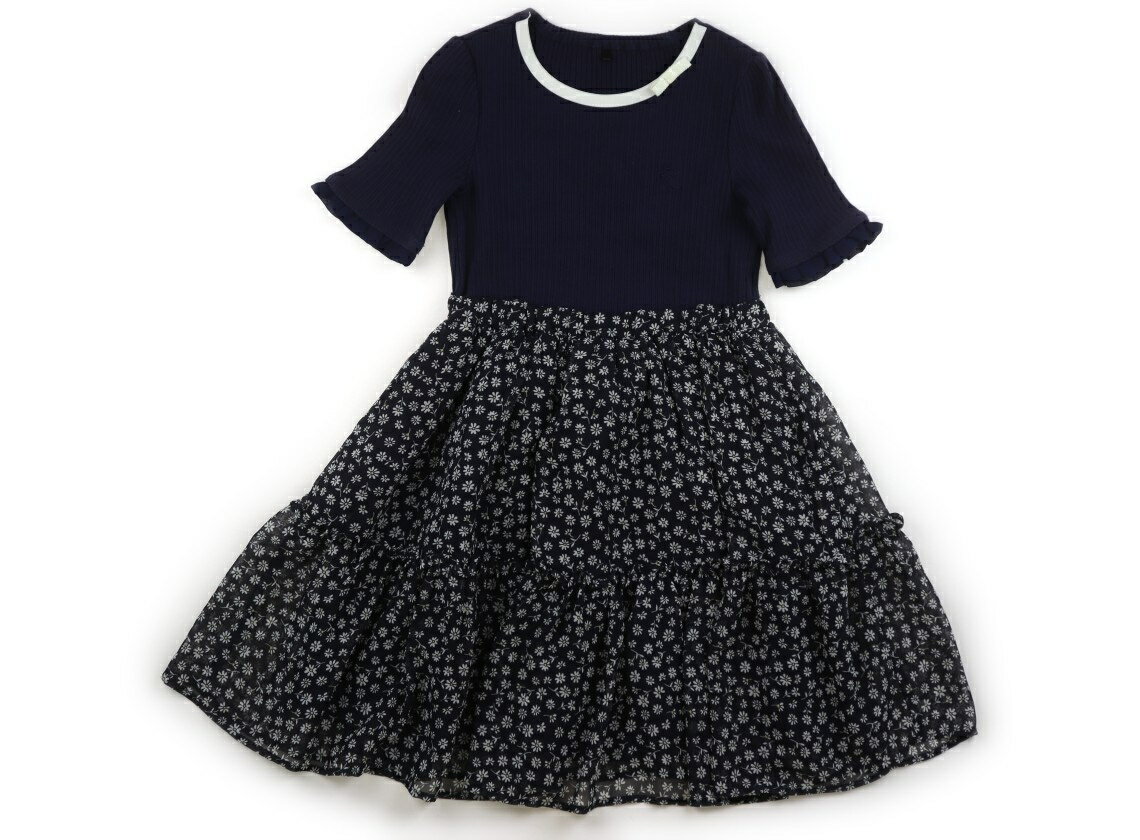 組曲 Kumikyoku ワンピース 120 女の子 ネイビー、花柄 子供服 ベビー服 キッズ アウトレット ユーズド 【中古】キッズ・ベビー・マタニティ