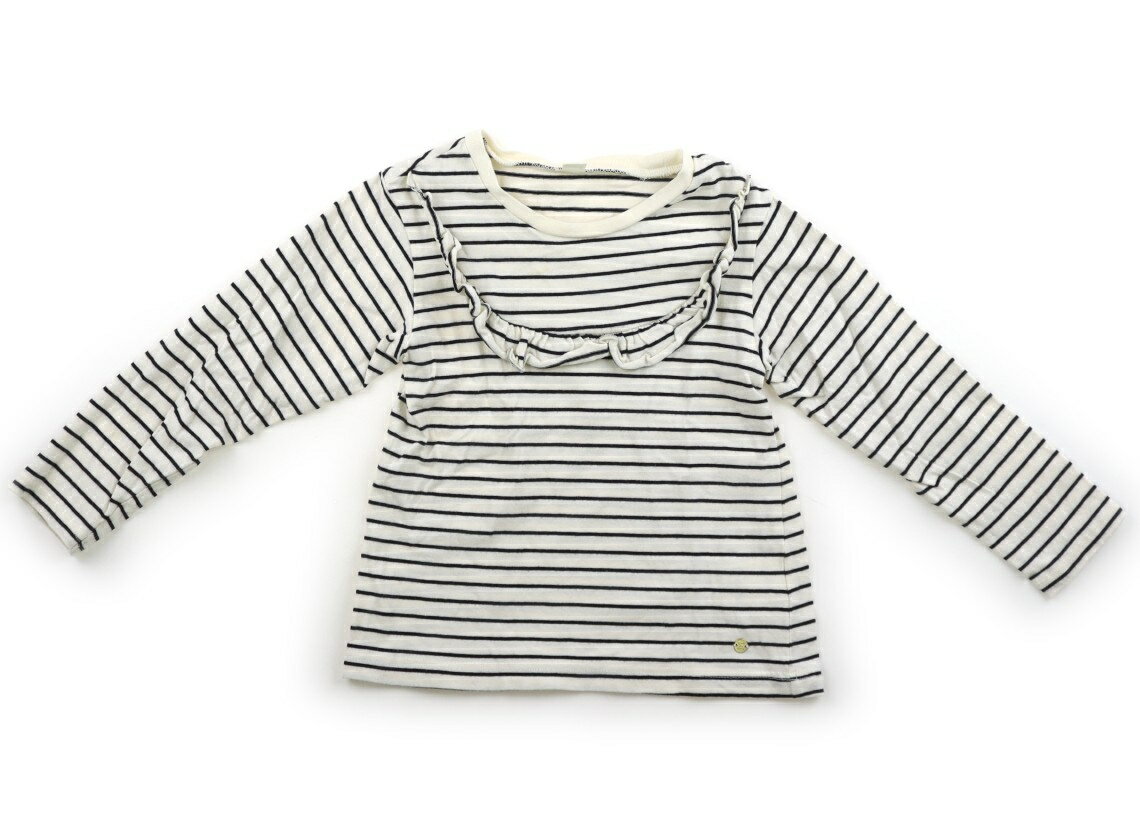 Rakuten - アプレレクール apres les cours Tシャツ・カットソー 110 女の子 アイボリー・ネイビー 子供服 ベビー服 キッズ アウトレット ユーズド 【中古】キッズ・ベビー・マタニティ
