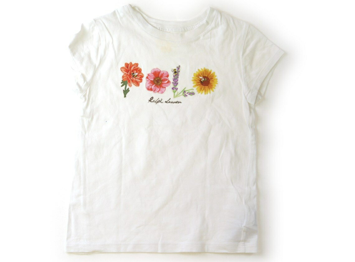 ポロラルフローレン POLO RALPH LAUREN Tシャツ・カットソー 120 女の子 ホワイト 子供服 ベビー服 キッズ アウトレット ユーズド 【中古】キッズ・ベビー・マタニティ