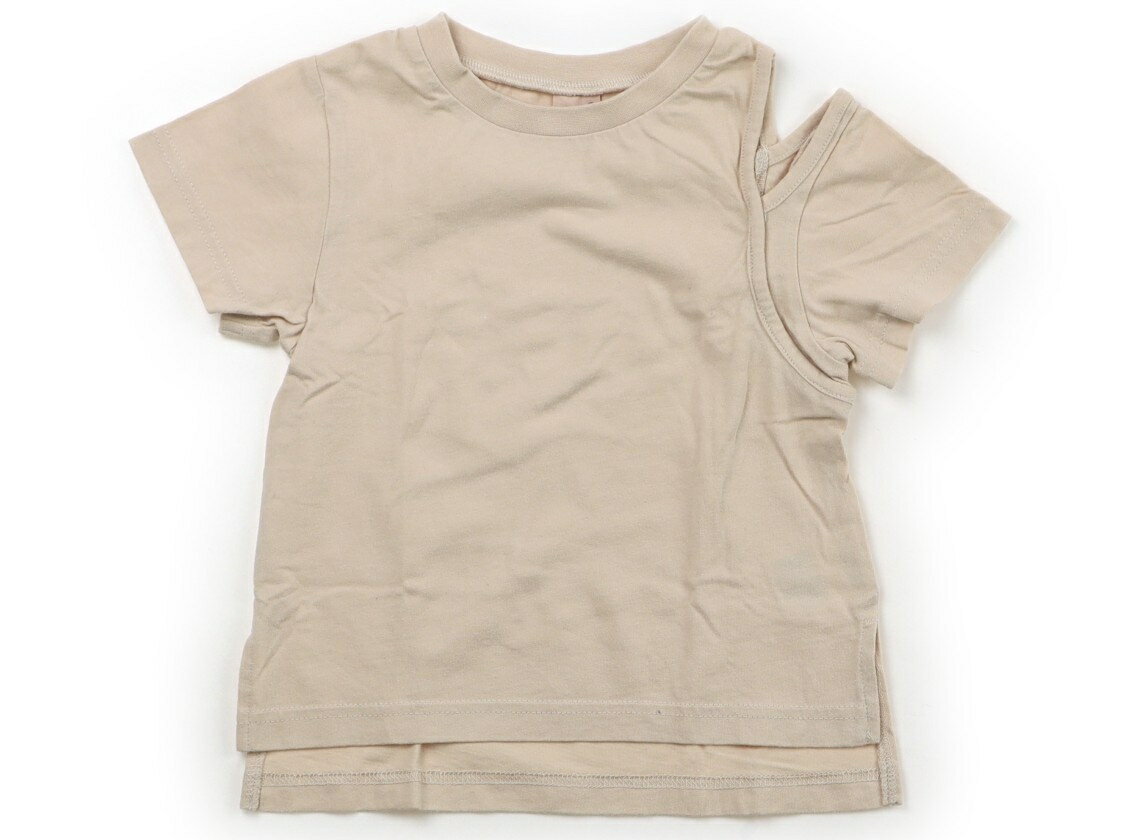 Rakuten - プティマイン petit main Tシャツ・カットソー 100 女の子 ベージュ 子供服 ベビー服 キッズ アウトレット ユーズド 【中古】キッズ・ベビー・マタニティ
