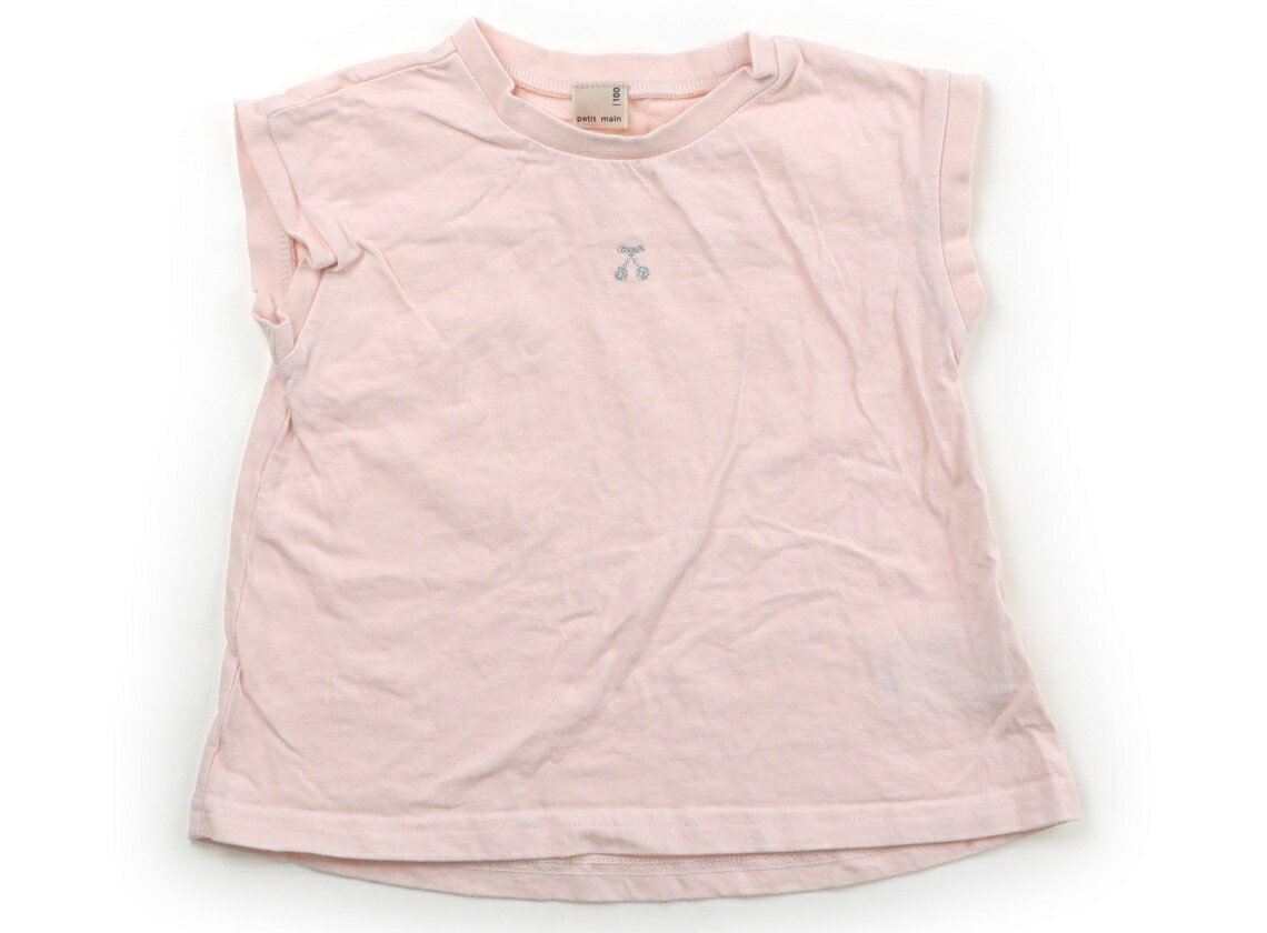 Rakuten - プティマイン petit main Tシャツ・カットソー 100 女の子 ピーチ 子供服 ベビー服 キッズ アウトレット ユーズド 【中古】キッズ・ベビー・マタニティ