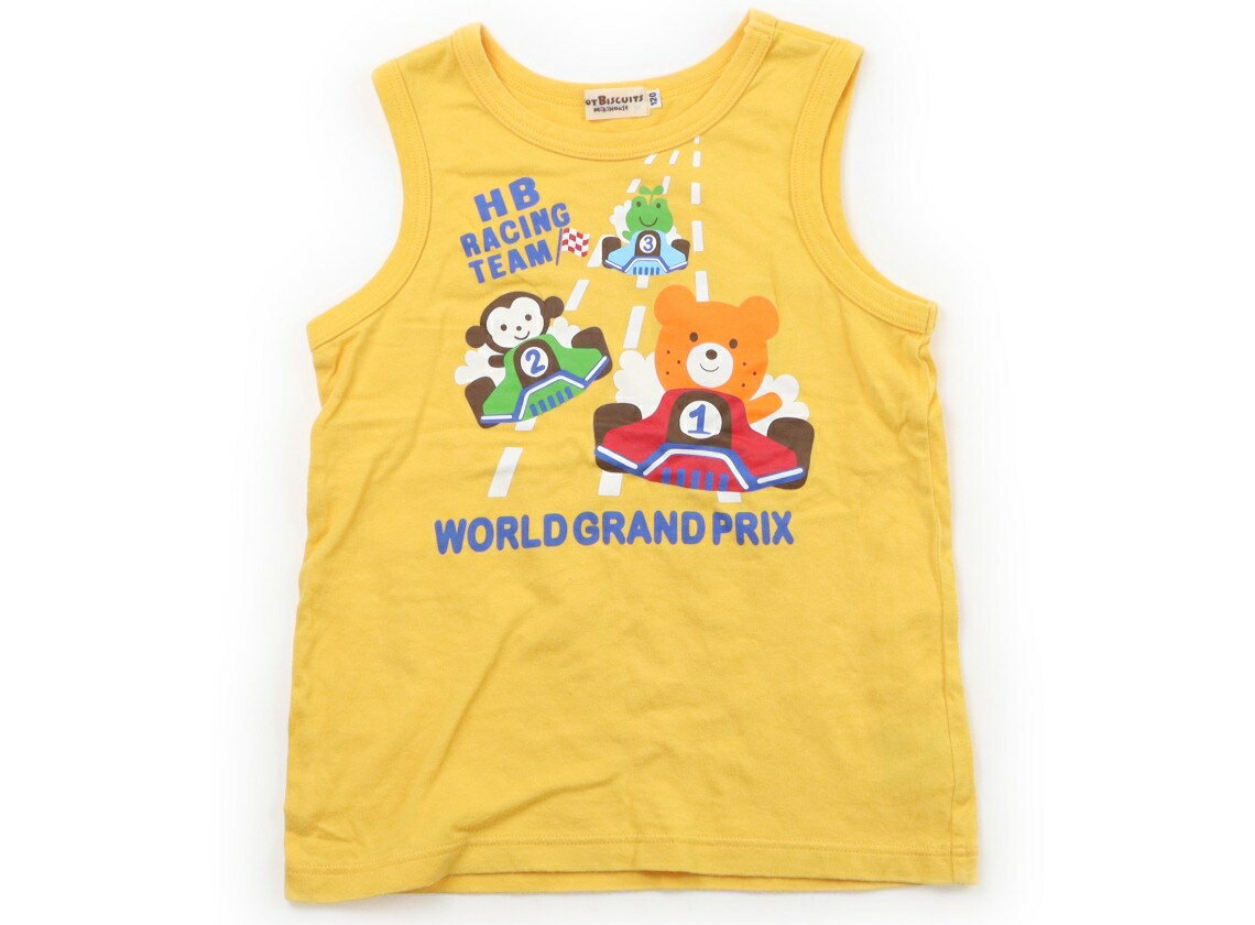 Hot Biscuits Tank Top/Camisole, Size 120, Boys, Mustard/Bear Design, Children's Clothing, Baby Clothes, Kids, Outlet, Used [Pre-owned] Kids, Baby, Maternity