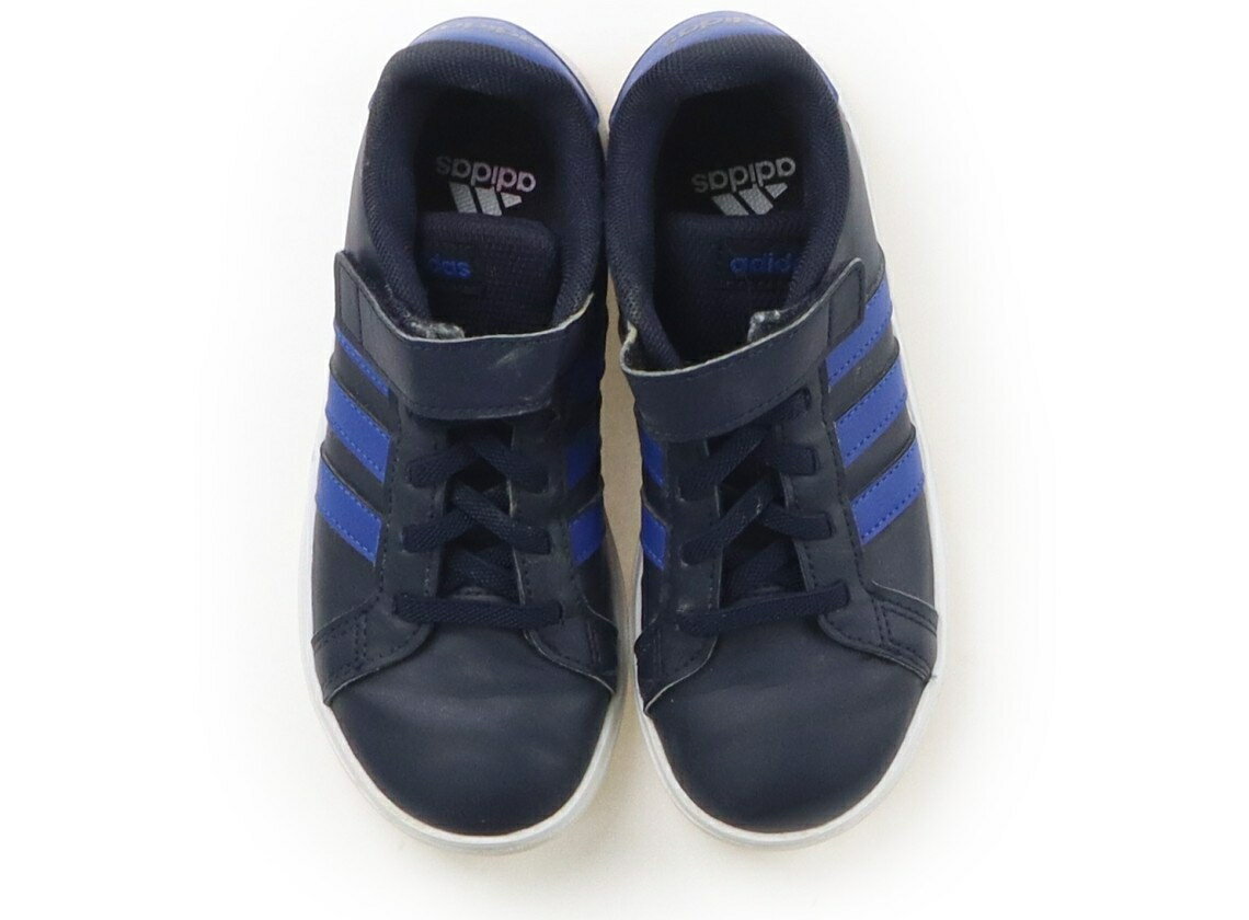 アディダス Adidas スニーカー 靴19cm〜 男の子 ネイビー・ブルー 子供服 ベビー服 キッズ アウトレット ユーズド 【中古】キッズ・ベビー・マタニティ