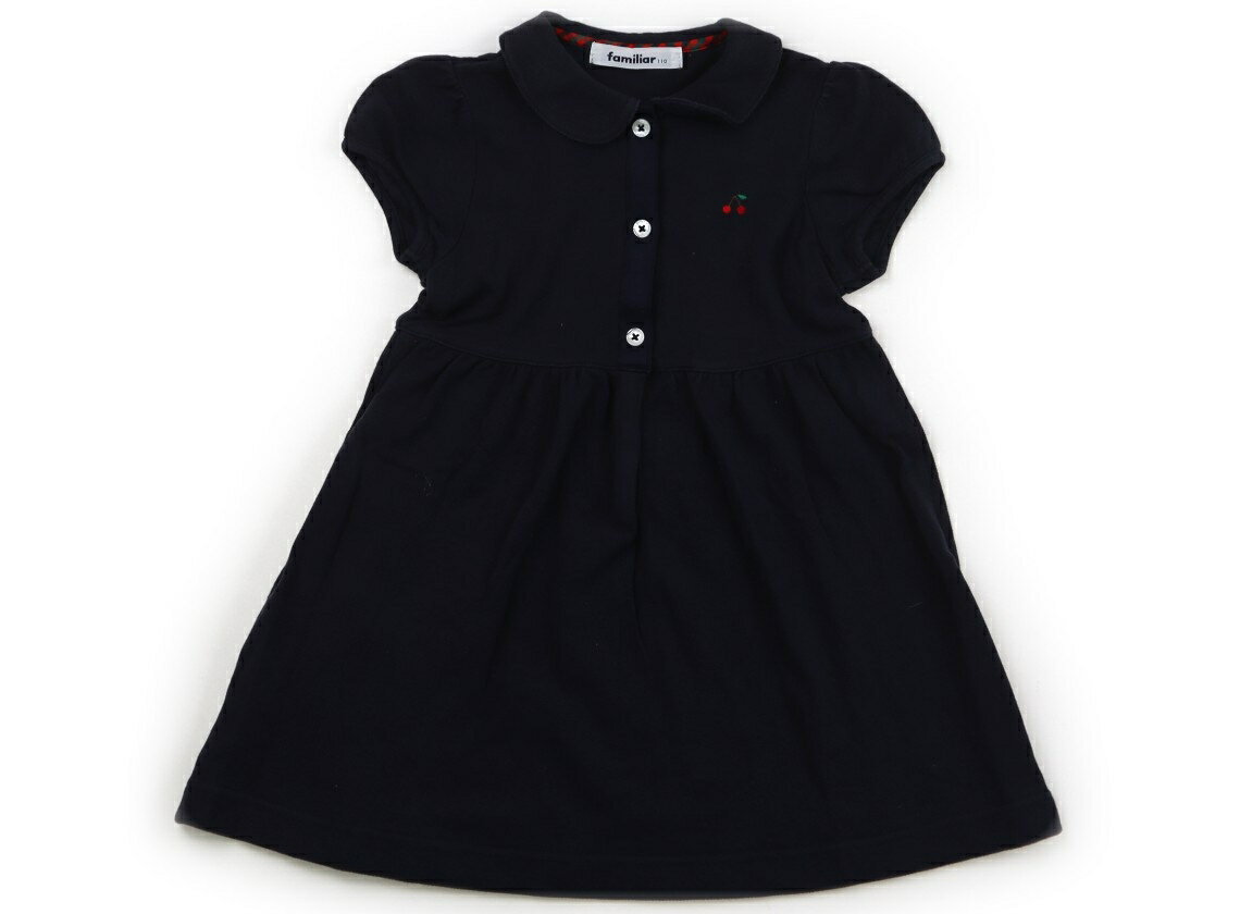 ファミリア familiar ワンピース 110 女の子 ネイビー 子供服 ベビー服 キッズ アウトレット ユーズド 【中古】キッズ・ベビー・マタニティ