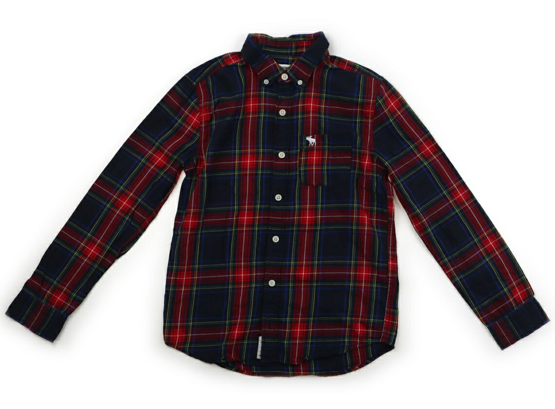 アバクロ Abercrombie シャツ・ブラウス 150 男の子 ネイビー・レッド他・チェック 子供服 ベビー服 キッズ アウトレット ユーズド 【中古】キッズ・ベビー・マタニティ