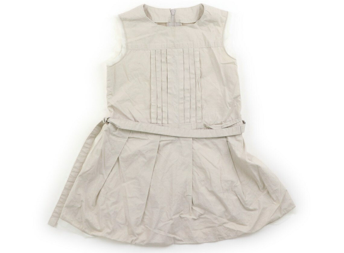 Dresses - べべ BeBe ワンピース 90 女の子 ベージュ、チュール 子供服 ベビー服 キッズ アウトレット ユーズド 【中古】キッズ・ベビー・マタニティ