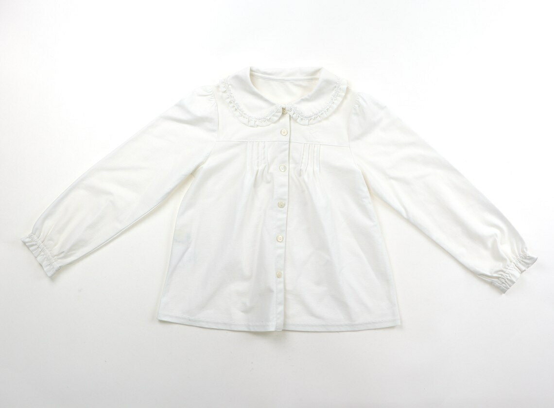 組曲 Kumikyoku シャツ・ブラウス 120 女の子 白 子供服 ベビー服 キッズ アウトレット ユーズド 【中古】キッズ・ベビー・マタニティ