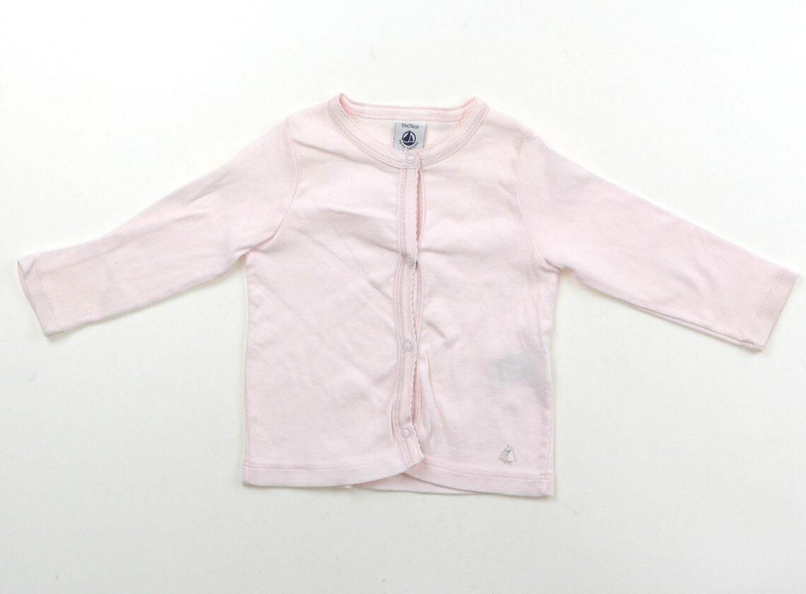 プチバトー PETIT BATEAU カーディガン 70 女の子 ピンク 子供服 ベビー服 キッズ アウトレット ユーズド 【中古】キッズ・ベビー・マタニティ