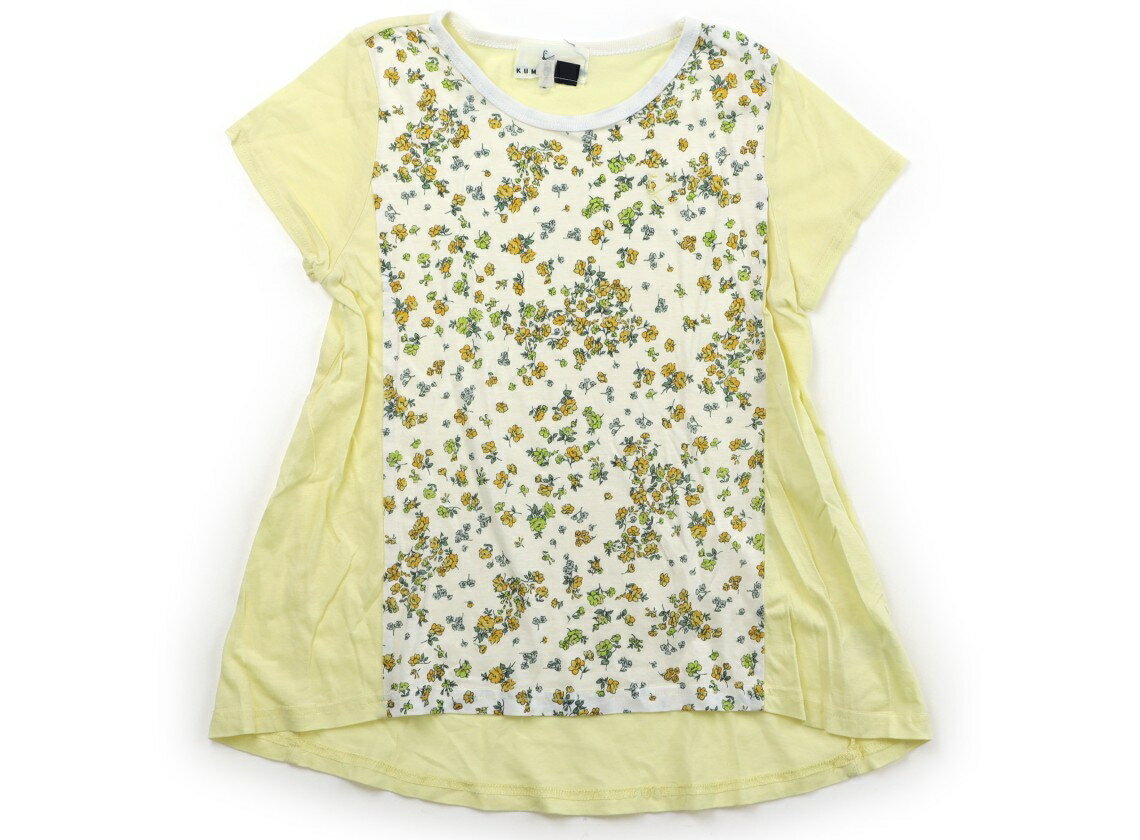 組曲 Kumikyoku Tシャツ・カットソー 130 女の子 生成り・ライトイエロー・花柄 子供服 ベビー服 キッズ アウトレット ユーズド 【中古】キッズ・ベビー・マタニティ