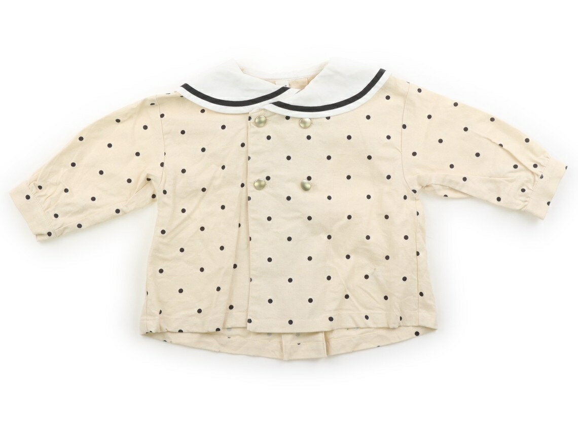 Rakuten - アプレレクール apres les cours ブルゾン・Gジャン 90 女の子 クリーム・ブラックドット 子供服 ベビー服 キッズ アウトレット ユーズド 【中古】キッズ・ベビー・マタニティ