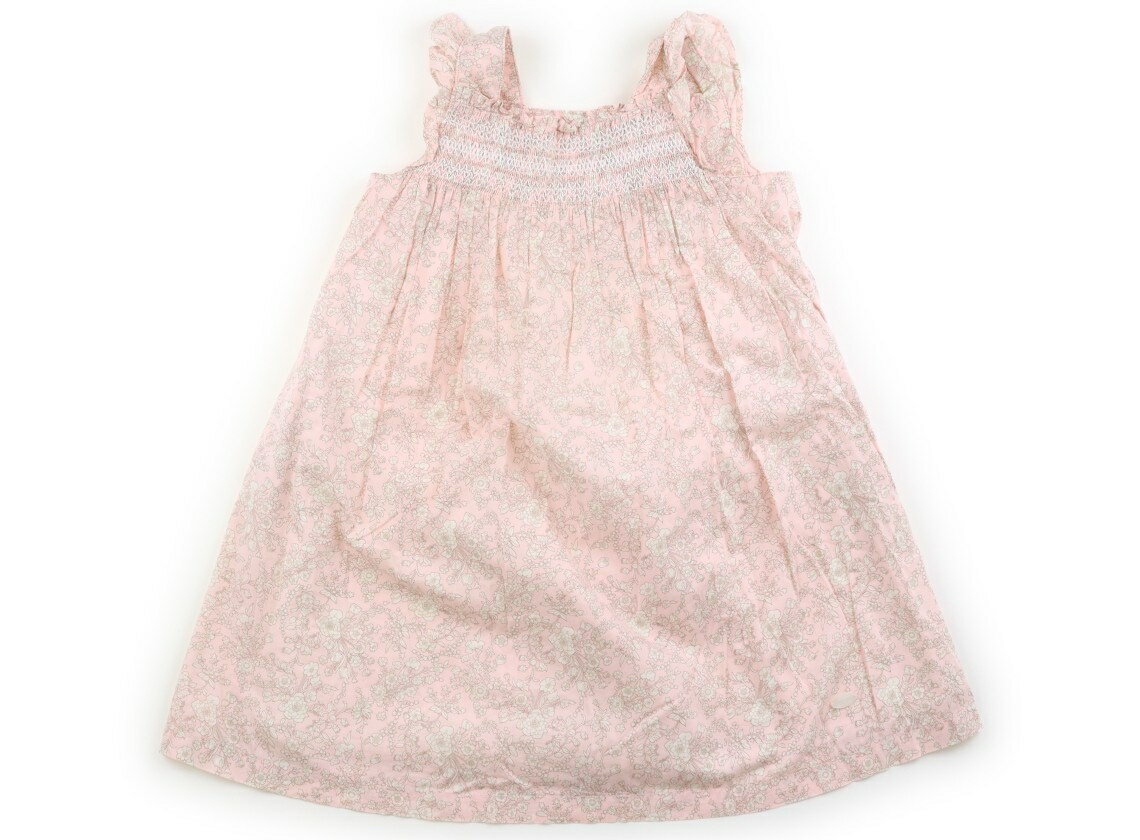 Jumpers - タルティーヌエショコラ Tartine et Chocolat ジャンパースカート 110 女の子 ライトピンク・オフ花柄 子供服 ベビー服 キッズ アウトレット ユーズド 【中古】キッズ・ベビー・マタニティ