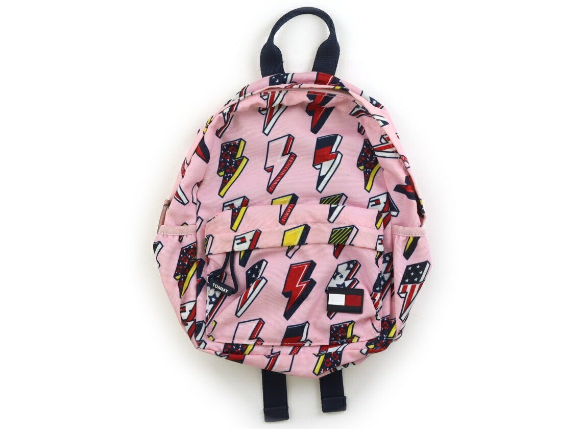 トミーヒルフィガー Tommy Hilfiger リュックサック キッズ用品 女の子 ピンク、赤・紺・黄色の総柄 子供服 ベビー服 キッズ アウトレット ユーズド 【中古】キッズ・ベビー・マタニティ
