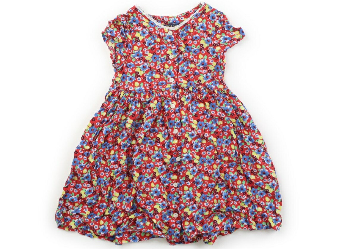 ポロラルフローレン POLO RALPH LAUREN ワンピース 100 女の子 花柄レッド 子供服 ベビー服 キッズ アウトレット ユーズド 【中古】キッズ・ベビー・マタニティ