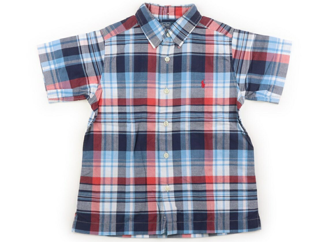 ポロラルフローレン POLO RALPH LAUREN シャツ・ブラウス 120 男の子 ブルー系、赤、チェック 子供服 ベビー服 キッズ アウトレット ユーズド 【中古】キッズ・ベビー・マタニティ